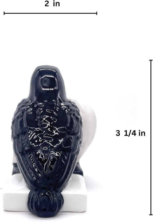 Rustix Quoth The Raven Ceramic Gothic Halloween Decor Cute skull Horror Salt and Pepper Shaker Set Scary Spooky and witchy Gift Fall Season Decor ...