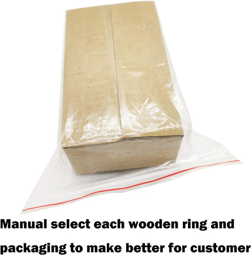 50 Pieces Natural Wooden Rings for DIY Craft Unfinished Handmade Wood Rings Circles Without Paint for Wood Ring Pendant Connectors Jewelry Making ...