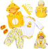 MAIHAO Reborn Baby Doll Clothes for 17-22 Inch Newborn Baby Doll Boy, 17-22 inch Yellow Duck 5pcs Set Baby Doll Clothes Outfit Accessories fit 17-...