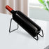 Countertop Wine Rack, 2 Pcs Wine Bottle Holder, Metal Small Wine Rack, Tabletop Wine Storage Stand for Cabinet, Pantry, Bar, Black...