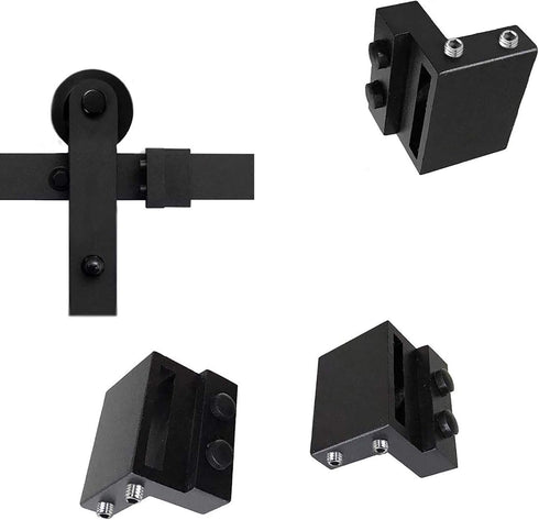 2PCS Barn Door Stopper for Sliding Barn Door Flat Track, Perfect Replacement Sliding Barn Door Hardware Accessories (Fit for Track: Width: 1-7/16 ...
