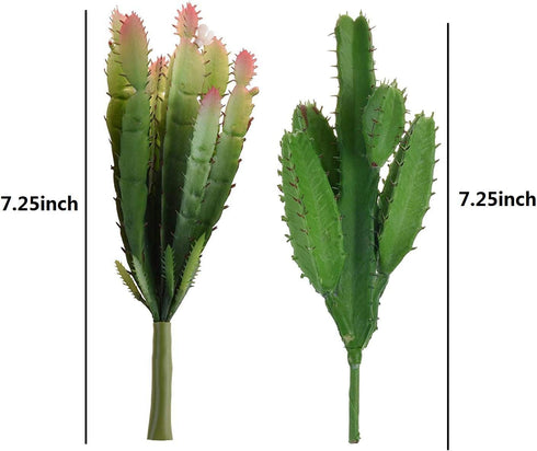 Set of 3 pcs Artificial Succulent Plants Faux Cactus Cacti Plant DIY Material for Home Decor Flower Arrangement...