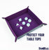 FanRoll by Metallic Dice Games Fold Up Velvet Dice Tray w/PU Leather Backing: Purple, Role Playing Game Dice Accessories for Dungeons and Dragons...