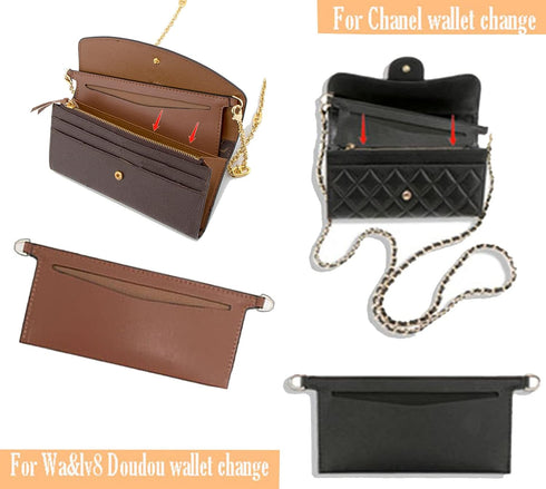 Purse kit Sarah bag, detachable bag inserted into organizer Emily wallet diagonal shoulder bag...