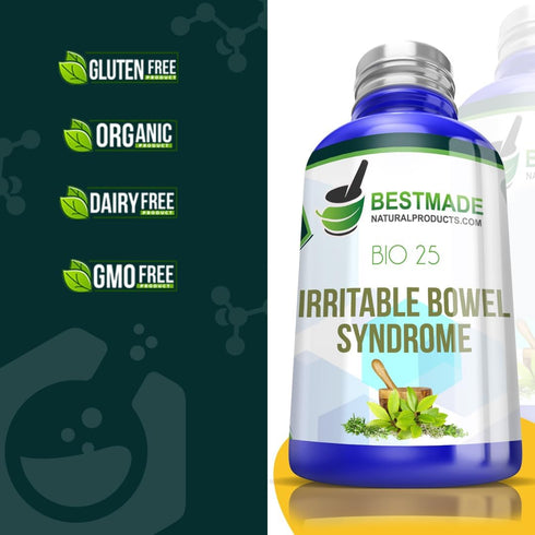 Bestmade Natural Products Bio25 Digestive Comfort Solution - Natural Remedy for Irritable Bowel Syndrome | Soothe Discomfort & Support Digestive B...