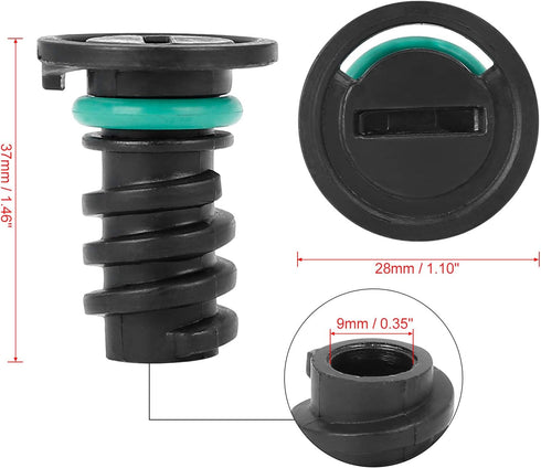X AUTOHAUX ABS Car Engine Oil Drain Plug Replacement for Mercedes-Benz C63 AMG S 2016 0029902017...