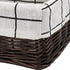 Wicker Storage Basket, Rectangular Storage Basket?Natural and Decorative, Arts and Crafts. (Darkbrown)...