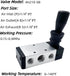 AOMAG Pneumatic 1/4" PT 5 Way 2 Postion Air Hand Lever Operated Valve Pneumatic Solenoid Valve Manual Control Push-Pull 4H210-08...