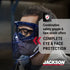 Jackson Safety GPL500 Safety Goggles with Flip Up/Detachable Blue Face Shield - Eye Protection Goggles Over Glasses for Men & Women - Anti-Fog, Cl...