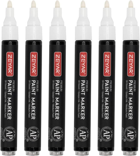 ZEYAR Permanent Oil-Based Paint Markers, Medium Point, Waterproof ink, Expert of Rock Painting, Great on Mug, Rock, Glass, Canvas, Metal and more ...