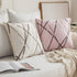 MIULEE Pack of 2 Decorative Throw Pillow Covers Cute Woven Textured Chenille Cozy Modern Concise Soft Beige Square Cushion Shams for Bedroom Sofa ...