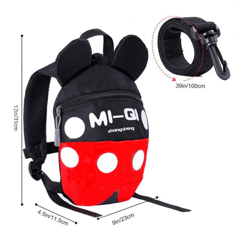 ?Baby Toddler Leash Baby Leash Backpack Little Kid Boys Girls Anti-Lost Travel Bag Harness Reins Cute Cartoon Backpacks with Safety Leash for Baby...