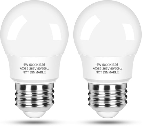 LED Refrigerator Light Bulb 40 Watt Equivalent, 120V Fridge Appliance Light Bulb 4W Daylight White 5000K, Waterproof A15 Fridge Light Bulbs 450LM,...
