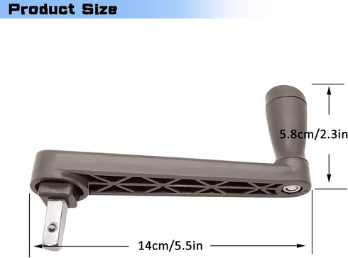 Patio Umbrella Crank Handle, Patio Umbrella Accessories, Outdoor Umbrella Parts Replacement Heavy Duty Holder Umbrella Hand Crank for Picnic Beach...