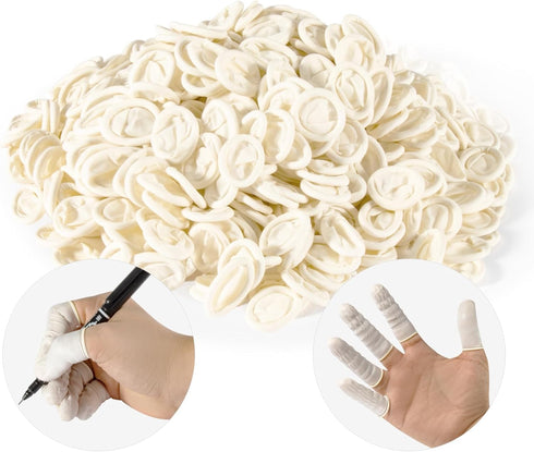 280PCS Small Finger Cots - Disposable Finger Gloves Finger Protector Rubber Fingers Cover Finger Shields Finger Sleeves for Beauty Nail Art Tattoo...