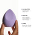 JUNO & Co. Microfiber Makeup Sponge, Dual Layer Technology for Full Coverage Flawless Makeup Blender for Foundation, Powder and Cream (Lavender St...