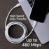 Amazon Basics USB-2.0 Type C to Lightning Cable (MFi Certified), 6 Feet, White...