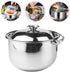 Stainless Steel Cooking Pot Stainless Steel Mixing Bowls Steamer Pot Stainless Steel Cookware Mixing Pot Handle Soup Pot Handheld Mixing Bowl Pot ...