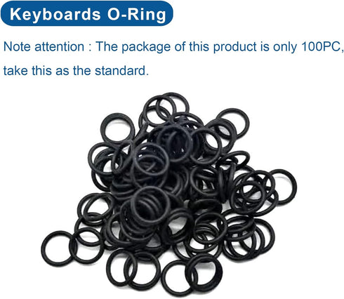 40A 0.2mm Rubber O-Ring Switch Dampeners Keycap suitable for Cherry MX Key Switch Keyboards Dampers (200/pack)...