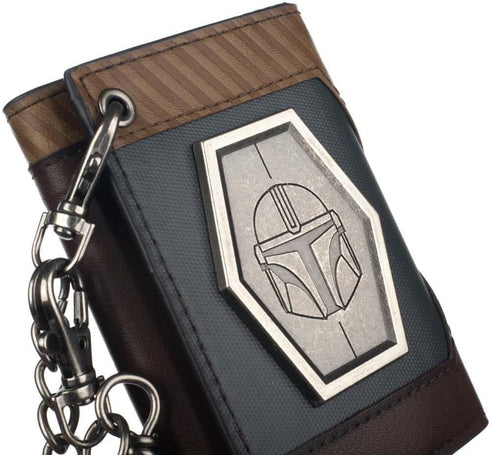 Bioworld The Mandalorian Chain Wallet with Metal Shield...