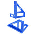 45/90 Degree Triangle Ruler Scriber, Woodworking Square Protractor, Aluminum Alloy Miter Triangle Ruler High Precision Layout Measuring Tool, Mult...