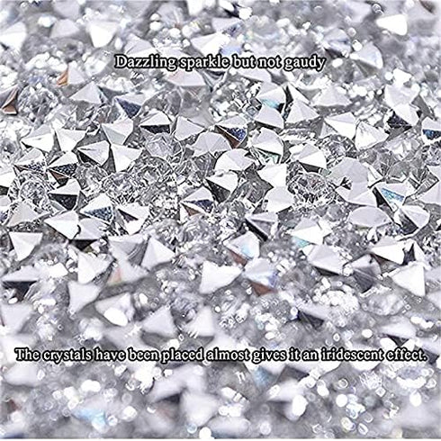 Hahiyo Crystal Rhinestone Ribbon Heat Glue Bling Wrap Sparkles 1 Yard 1cm 1.5 cm 2cm 3cm Ironing Stick 4 PCS Multi-Function for Mirror Jewelry Box...