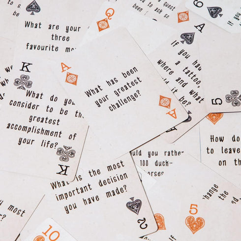 Basecamp Cards: Original Edition Conversation Starters - 52+2 Family Friendly Unique Questions - Family Conversation Cards - Playing Cards - Fun F...