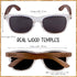 Woodies Polarized Walnut Wood Clear Frame Sunglasses for Men and Women | 100% UVA/UVB Ray Protection...