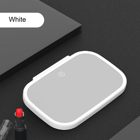 Car sun visor vanity mirror is rechargeable, with 3 light modes of adjustable touch control LED car mirror, suitable for daily use in all car trav...