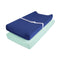 TILLYOU Changing Pad Cover Set in Soft Jersey Material - Fits 32"/34''x16 Contoured Pad for Babies, Navy Blue & Lt Green...
