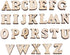 Mixed Wooden Letters 200Pcs Mixed Wooden A-Z Letters Unpaint Decoations Wood Color(Letters)...