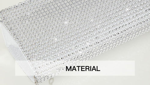 Women's Evening Bag Clutch Purse Glitter Party Wedding Handbag with Chain Sparkling Shoulder Bag...