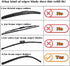 Car Frameless Windshield Wiper Blade Refills Rubber strips Pack of 2 (28 Inches)...
