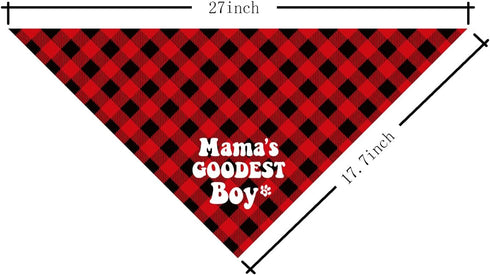 Mama’s Boy Dog Bandana, Dog Mom's Boy Gift Dog Bandana, Pet Scarf Accessories, Printed Dog Bandanas Gift for Dog Lover Birthday or Christmas, for ...