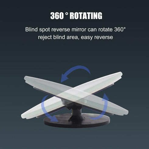 4 Pcs Blind Spot Car Mirror, 2" Round Wide Angle Adjustable Blind Spot Mirror, HD Glass Frameless Convex Rear View Mirror, Round Glass Blind Spot ...