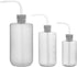 Chemical Wash Bottle, 3-Pack Plastic Safety Lab Squeeze Wash Bottle, LDPE with Narrow Mouth, 250 ml + 500 ml + 1000 ml (8 oz)/3 Bottles...