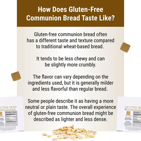 Communion Bread - Gluten-Free Communion Bread - Church Supplies - Package of approx. 200 pieces...