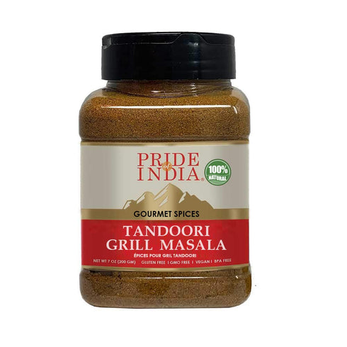 Pride of India – Tandoori Grill Masala – Blend of Exotic & Gourmet Spices – Ideal for Vegetable, Meat & Chicken Cooking – GMO Free – Easy to Use -...