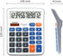 Desktop Calculator Extra Large 5-Inch Clear LCD Display 12-Digit Big Number Button Office Calculator with Auto Sleep Function (OS-5M)...