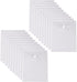 8.5 x 11 Vertical Clear Letter Sized Plastic Envelopes Document File Storage Holder 20 Pack Hook Loop Closure...