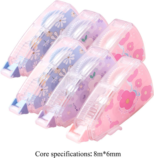 M&G 6 Pack Double Sided Glue Tape Roller, 48M/157 FT Scrapbook Tape Supplies, Glue Tape Double-Sided Adhesive Tape Runner for Scrapbooking School ...