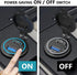MGI SpeedWare Dual USB Port Charger Socket for Cars Boat and Trucks, 12V 24V 36W PD Type-C Socket + QC3.0 Quick-Charge, with Start Button and Blue...