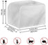 Lemon Flower Toaster Dust Cover Bread Maker Machine Cover, Dustproof Bakeware Protector with Top Hook, 2 Slice Toaster Appliance Cloth Cover, Yell...