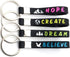 Inkstone Silicone Keychains | Inspirational Abraham Lincoln Quote The Only Way to Predict The Future is to Create it | Flexible | Gifts for Family...