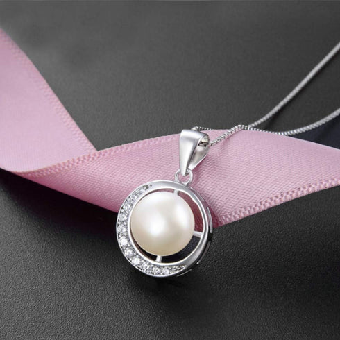 Nana Gifts Grandma Gifts for Grandma Pearl Necklace Pendant Moon Crystal CZ Cubic Zirconia Jewelry Birthday Grandmother Mothers day Gift Christmas...