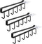Art Secret 3pcs Mug Holder Under Cabinet - Fit for 1 Inch Thickness Shelf or Less - Only Suitable for Flat Buttom Cabinet Without Any Lip -Black...
