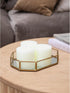 CANDWAX 3x3 Pillar Candles Set of 3 - Rustic Unscented No Drip Ivory Candles for Home Decor, Weddings, Centerpieces...