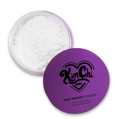 KimChi Chic Beauty That White Powder, Mattifying Makeup Setting Powder for All Skin Types, Long-Lasting Face Powder Helps Minimize the Appearance ...