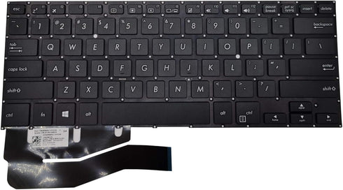 for ASUS TP410 TP410U TP410UA TP410UF TP410UR TP401 TP401CA TP461 Series Black Frameless Without Backlight US Layout Notebook Keyboard...