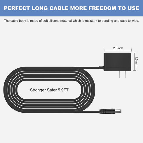 26.5V Vacuum Charger Compatible with Homeika H016 HA016 Cordless Handheld Stick Vacuum Cleaner 20kpa 22.2VDC Li-ion Battery Replacement Power Adap...